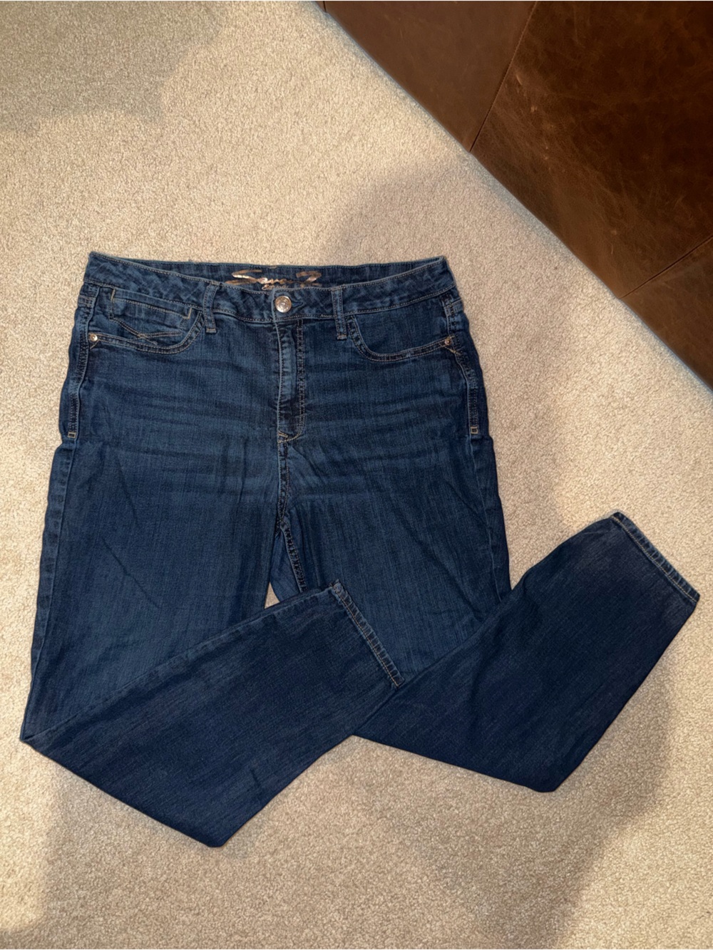 Silver Jeans Dark Blue Straight Leg Women's Jeans